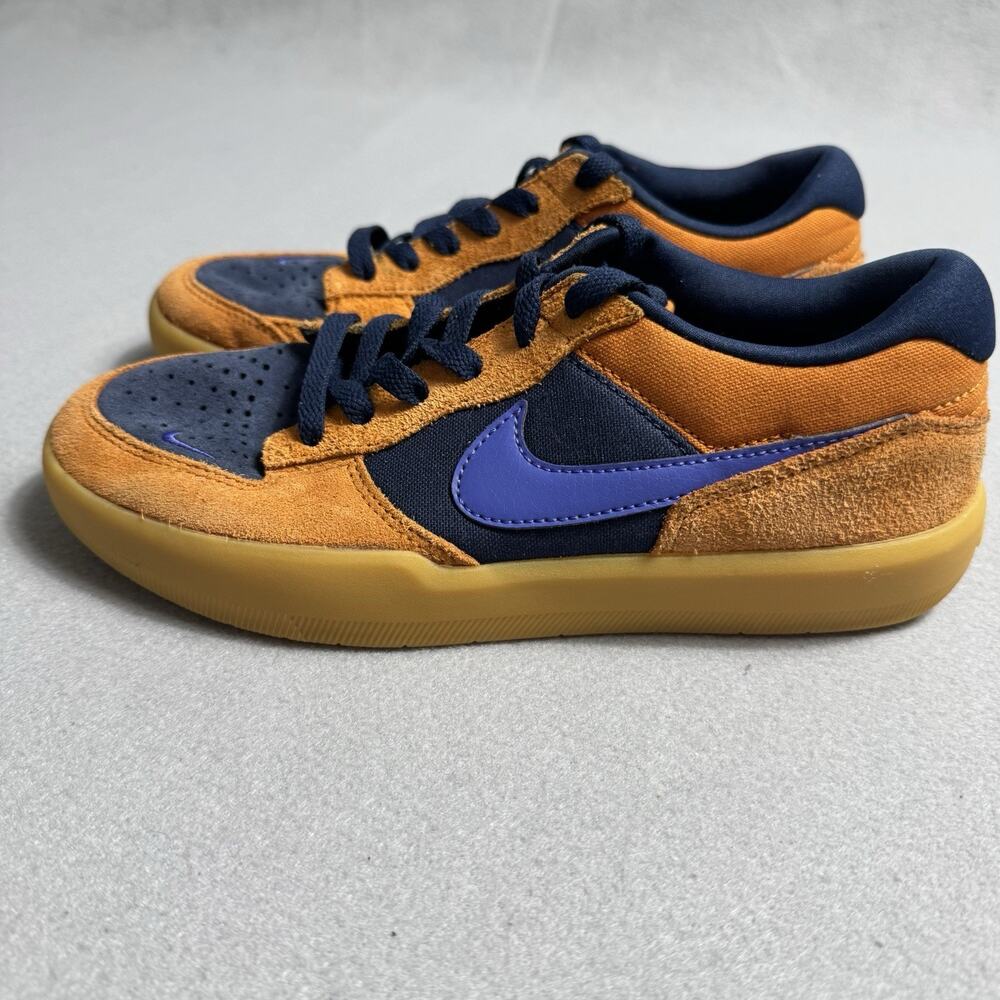 Nike SB Force 58 Youth 6Y Orange Navy Gum Sole Skate Shoes DV5477-800 Streetwear